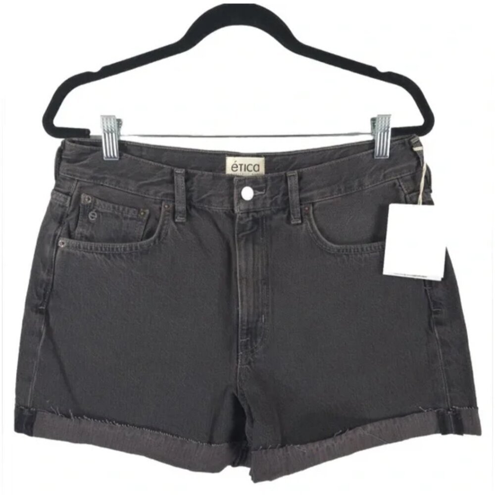 NWT ÉTICA ETHICALLY MADE SKYLAR CUFFED SHORTS Earth Wash EW129179C Size 31